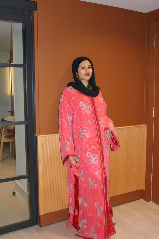 2 piece red sequin kaftan